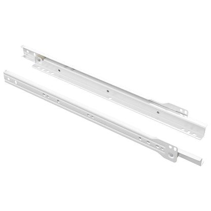 Scorrevole per cassetti 2 pcs Bianco 350 mm Acciaio