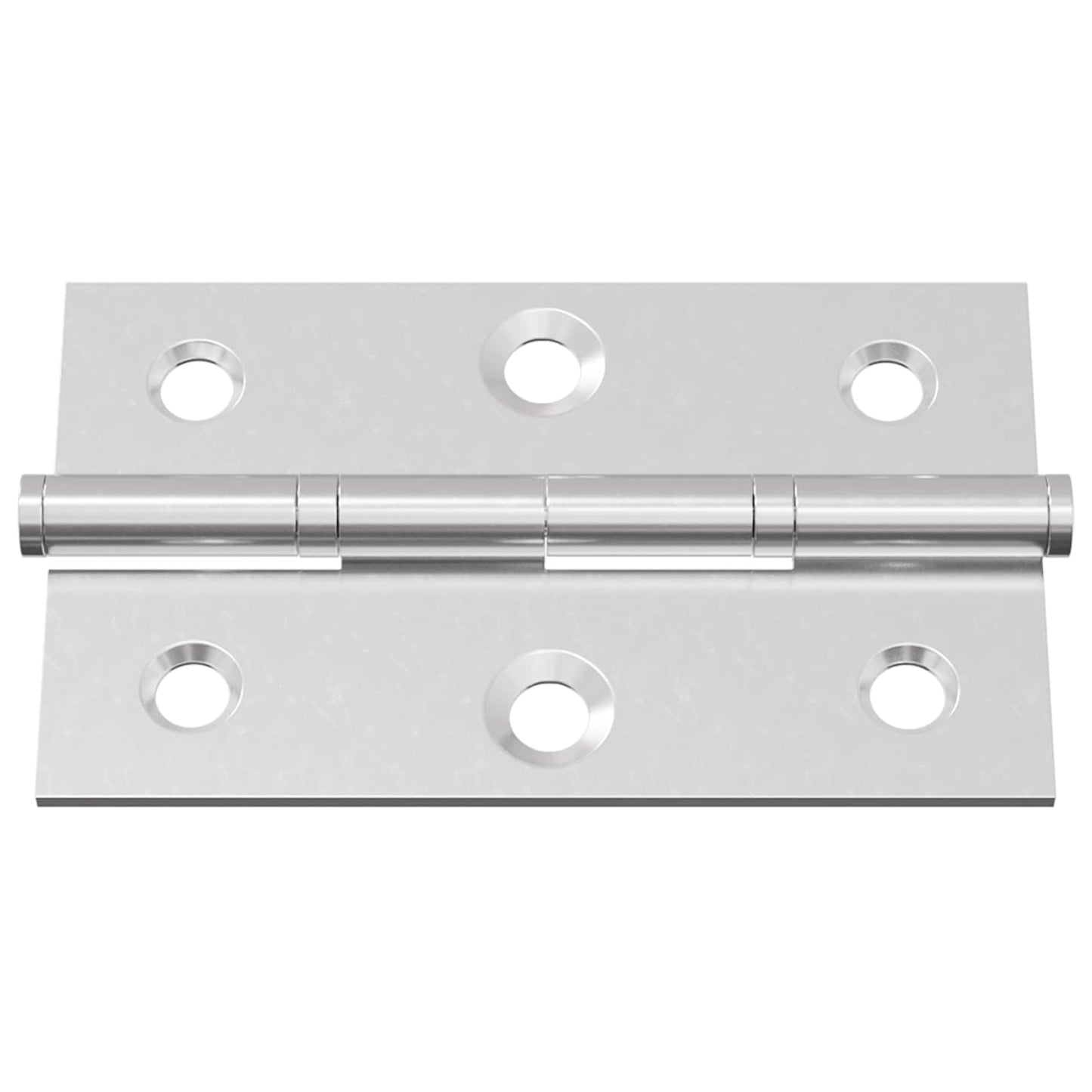 Cerniera Tinta unita 2 pcs Argento 58 x 35 x 1 mm Acciaio
