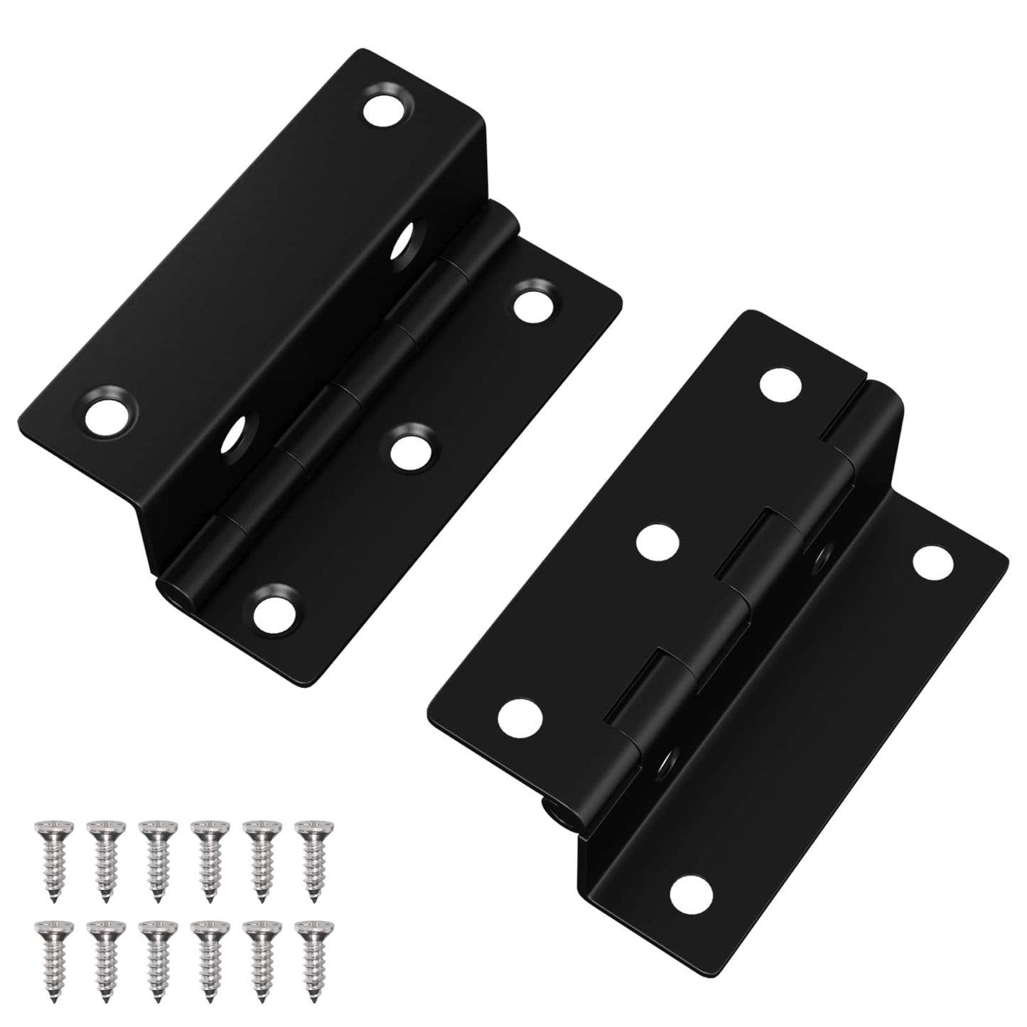 Cerniera 2 pcs Nero 38 x 17 x 60 mm Ferro