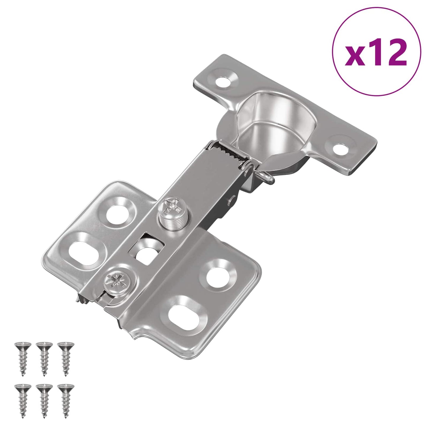Cerniera 12 pcs Nichel 85 x 52,5 x 9,5 mm Ferro