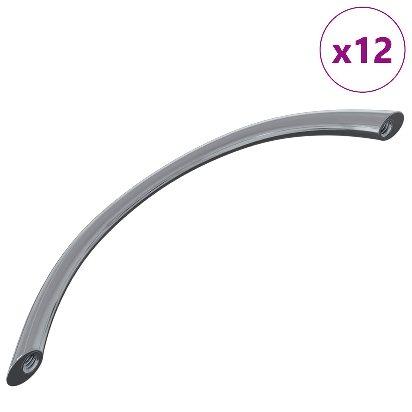 Manico 12 pcs Argento 107 x 3.6 x 23 mm Acciaio inossidabile