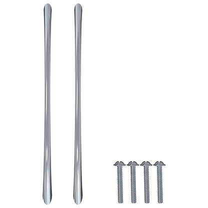 Manico 12 pcs Argento 107 x 3.6 x 23 mm Acciaio inossidabile