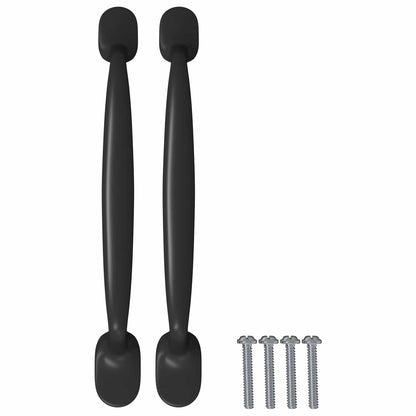 Maniglia per Mobili 12 pcs Nero 130 x 19,4 x 22,3 mm Alluminio