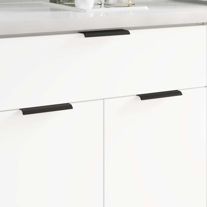 Manico 2 pcs Nero 120 x 39.6 x 17 mm Alluminio