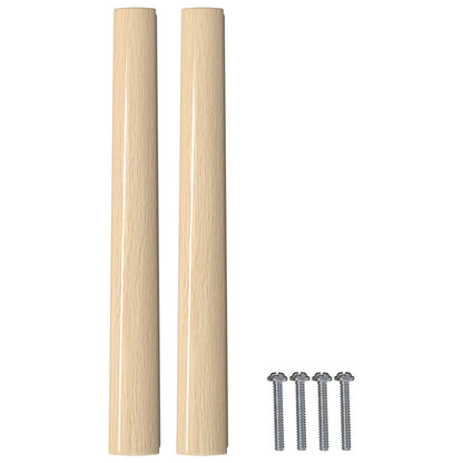 Maniglia Dritta 2 pcs Colore Legno Naturale 130 x 25 x 30 mm