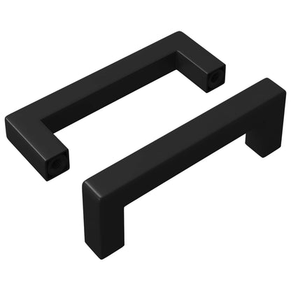 Maniglia per Mobili 2 pcs Nero 110 x 12 x 36 mm Ferro