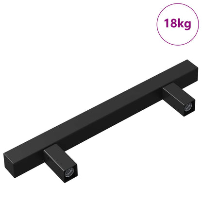Maniglia per Armadio 420 pcs Nero 150 x 12,3 x 35,2 mm