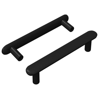 Maniglia per Armadio 2 pcs Nero 121 x 16.6 x 28.3 mm Ferro