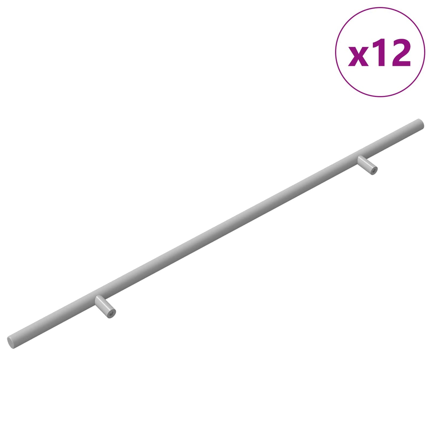 Manico 12 pcs Argento 500 mm Acciaio
