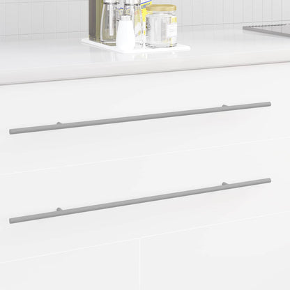 Maniglia per Armadio 12 pcs Argento 700mm Acciaio inossidabile