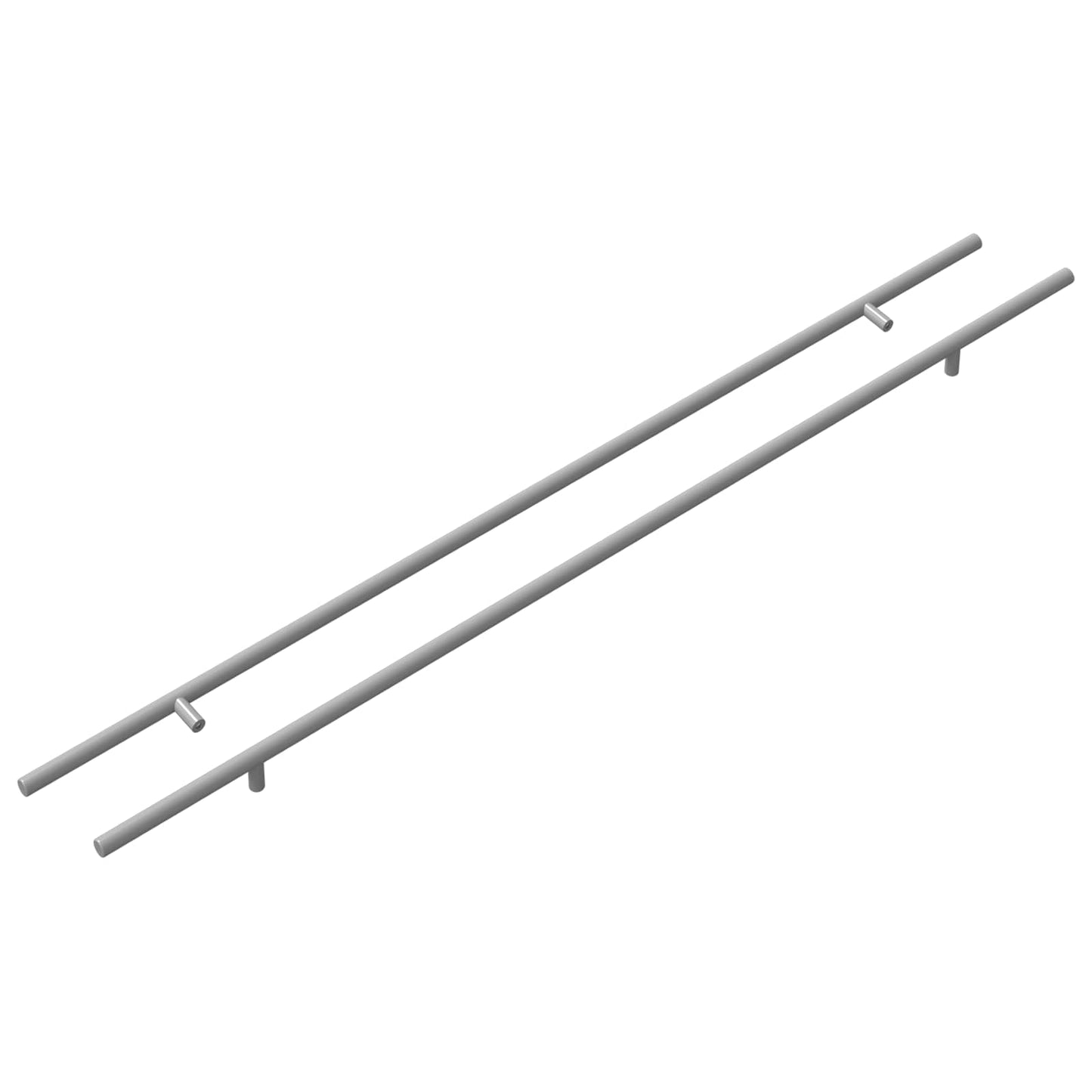 Maniglia per Armadio 2 pcs Argento 800 mm Acciaio inossidabile