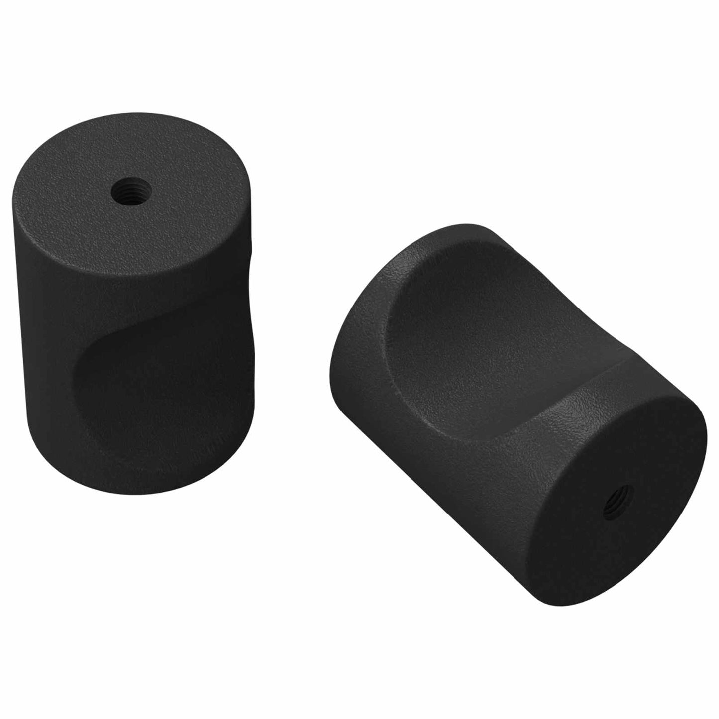 Maniglie per Armadi 2 pcs Nero M4 x 12 mm Ferro
