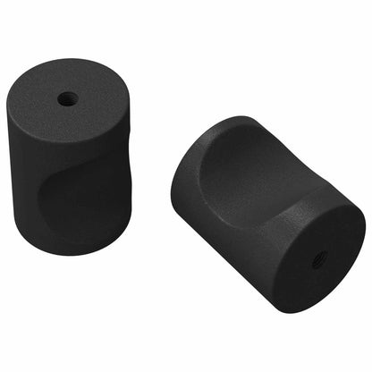 Maniglie per Armadi 2 pcs Nero M4 x 12 mm Ferro