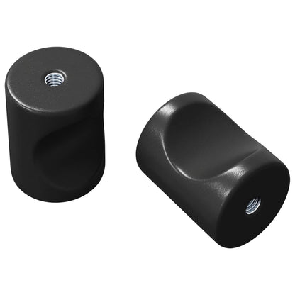 Maniglia per Armadio 2 pcs Nero 18 x 23 mm Ferro