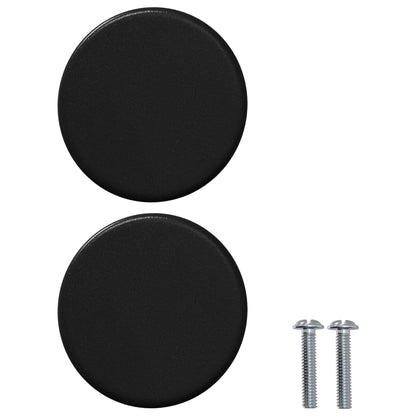Maniglia per Armadio 2 pcs Nero 18 x 23 mm Ferro