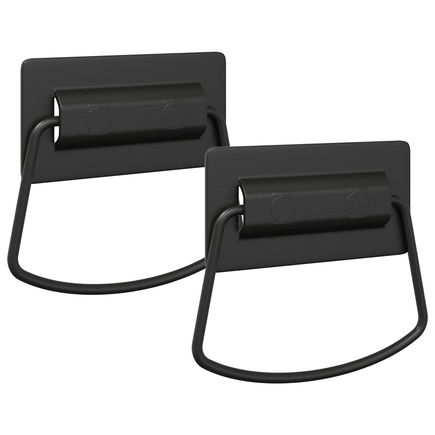 Maniglie per Armadi 2 pcs Nero 85 x 45 mm Metallo