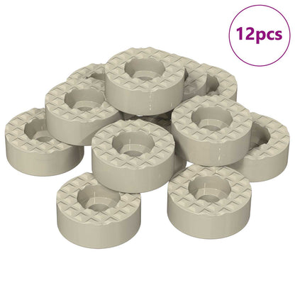 Protectori per Gambe di Sedia 12 pcs Trasparente Ã˜ 15 x 16 mm