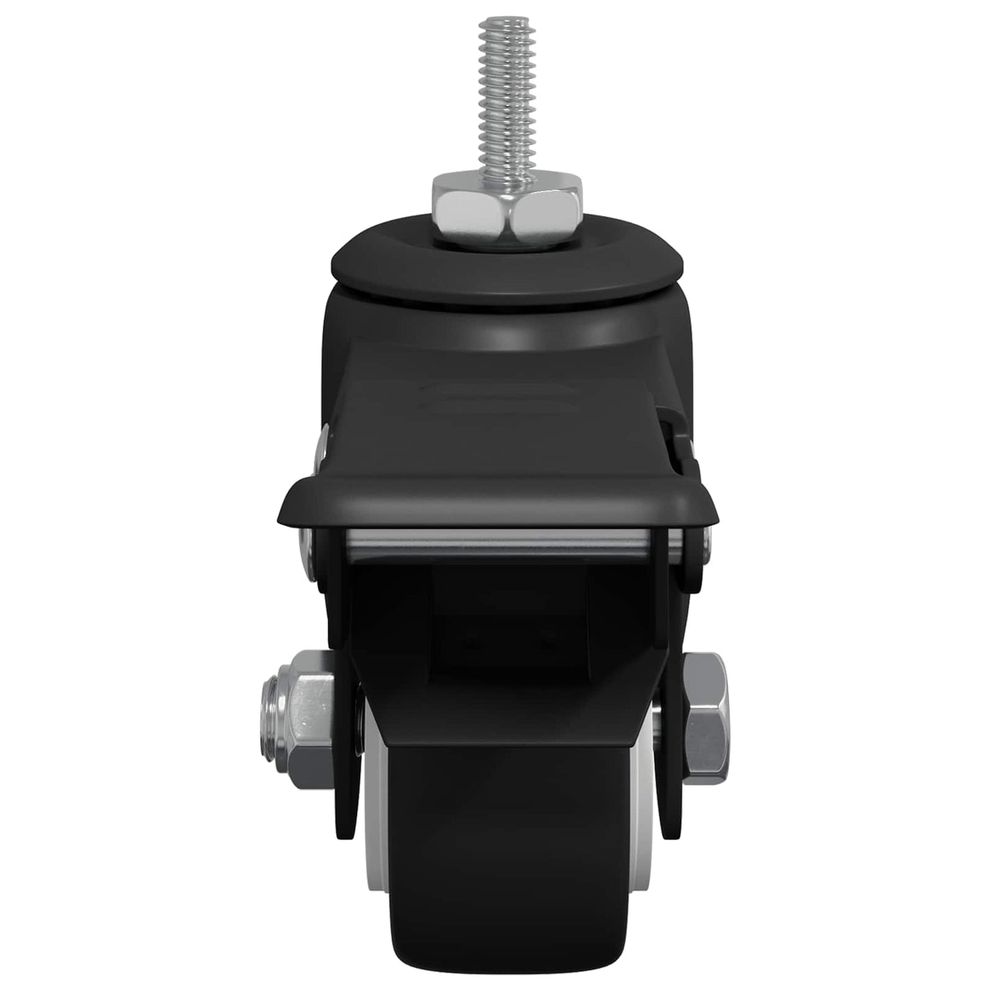 Ruote 12 pcs Nero M6 x 37 mm Ferro e nylon