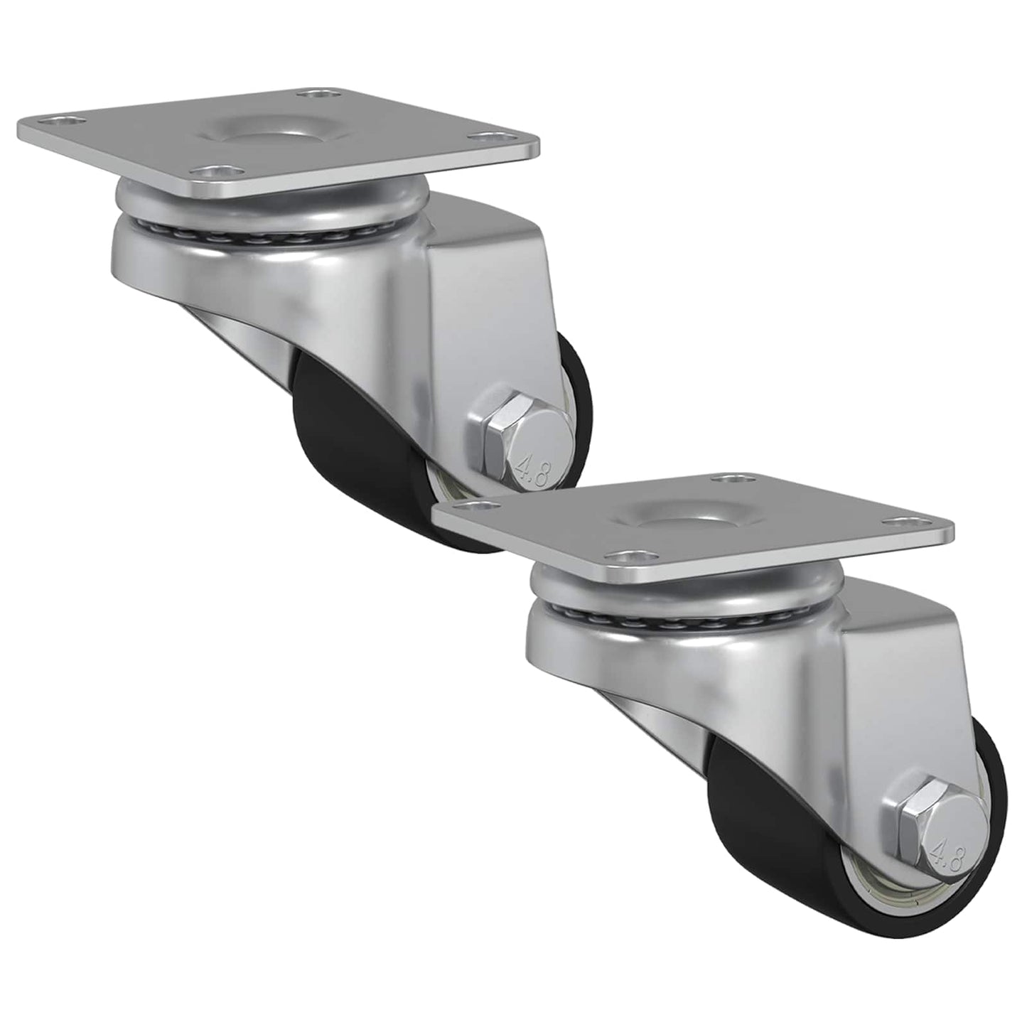 Ruota 2 pcs Argento 44,1 x 44,1 x 1,95 mm Nylon