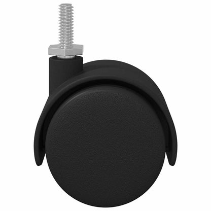 Ruote 12 pcs Nero 40,1 x 37,8 mm PP e Ferro