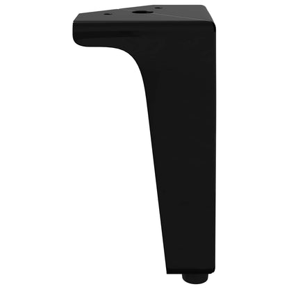 Piedini per mobili 2 pcs Nero 54,1 x 54,1 x 100 mm Ferro