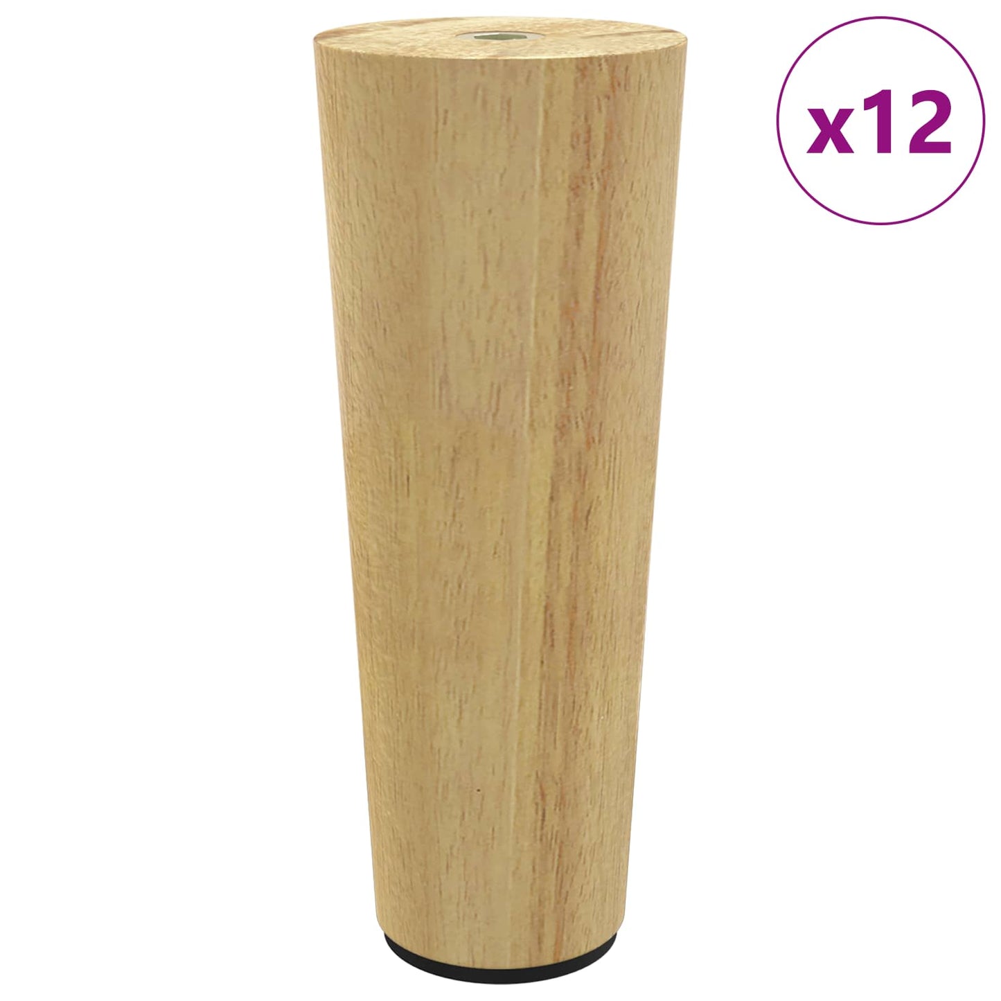Piedini per mobili 12 pcs Marrone Ã˜ 44 x 100 mm
