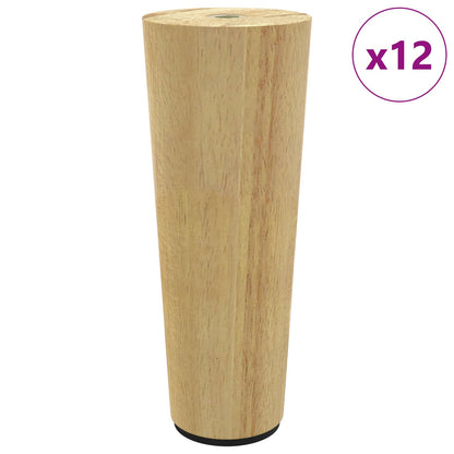 Piedini per mobili 12 pcs Marrone Ã˜ 44 x 100 mm