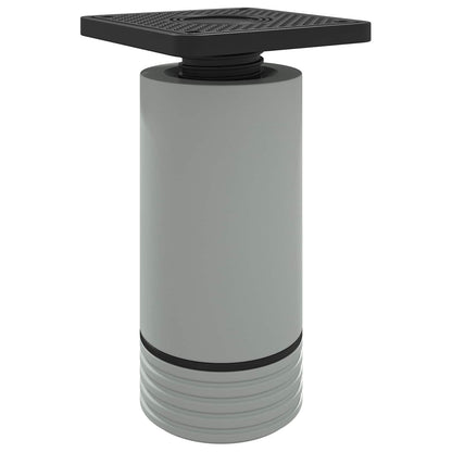 Piedini per mobili Regolabile 2 pcs Bianco 64 x 64 x 100 mm PP