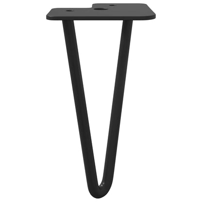Piedino per mobili 12 pcs Nero 54,1 x 54,1 x 100 mm Ferro