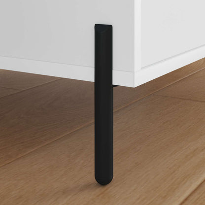 Piedini per mobili 2 pcs Nero 66 x 36 x 160 mm Ferro