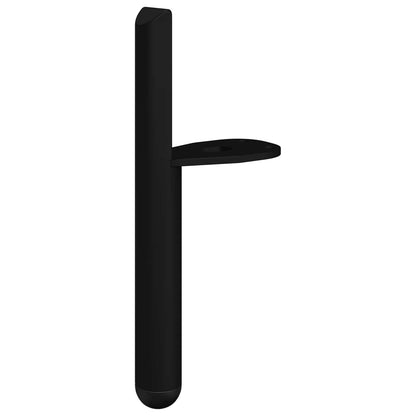 Piedini per mobili 2 pcs Nero 66 x 36 x 160 mm Ferro