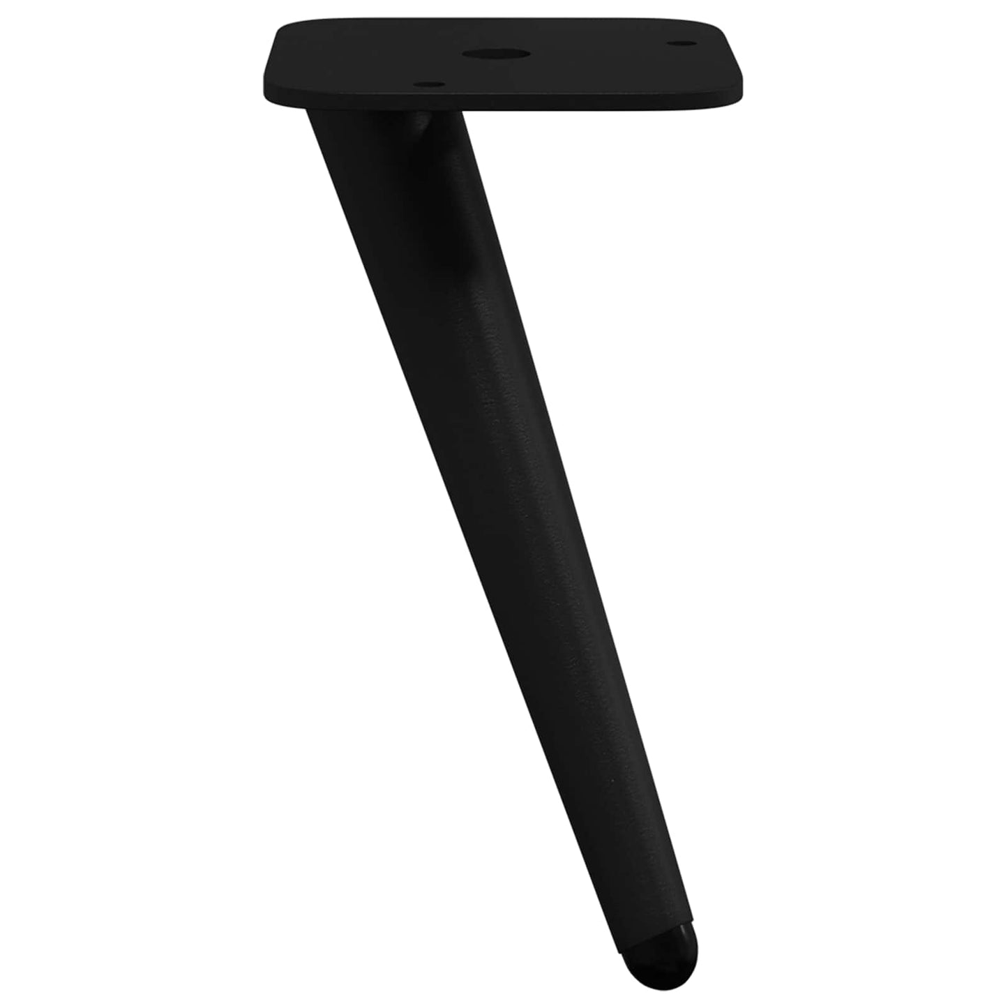 Piedini in Piedi 2 pcs Nero 56 x 56 x 100 mm Ferro