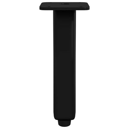 Piedi in piedi 2 pcs Nero 40 x 40 x 100 mm Ferro