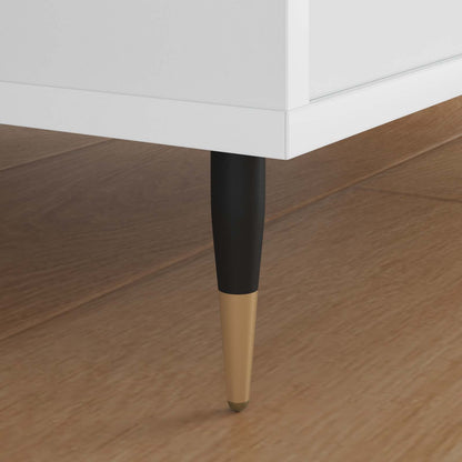 Piedini per mobili 12 pcs Nero e Oro Ã˜ 40 x 98 mm Ferro
