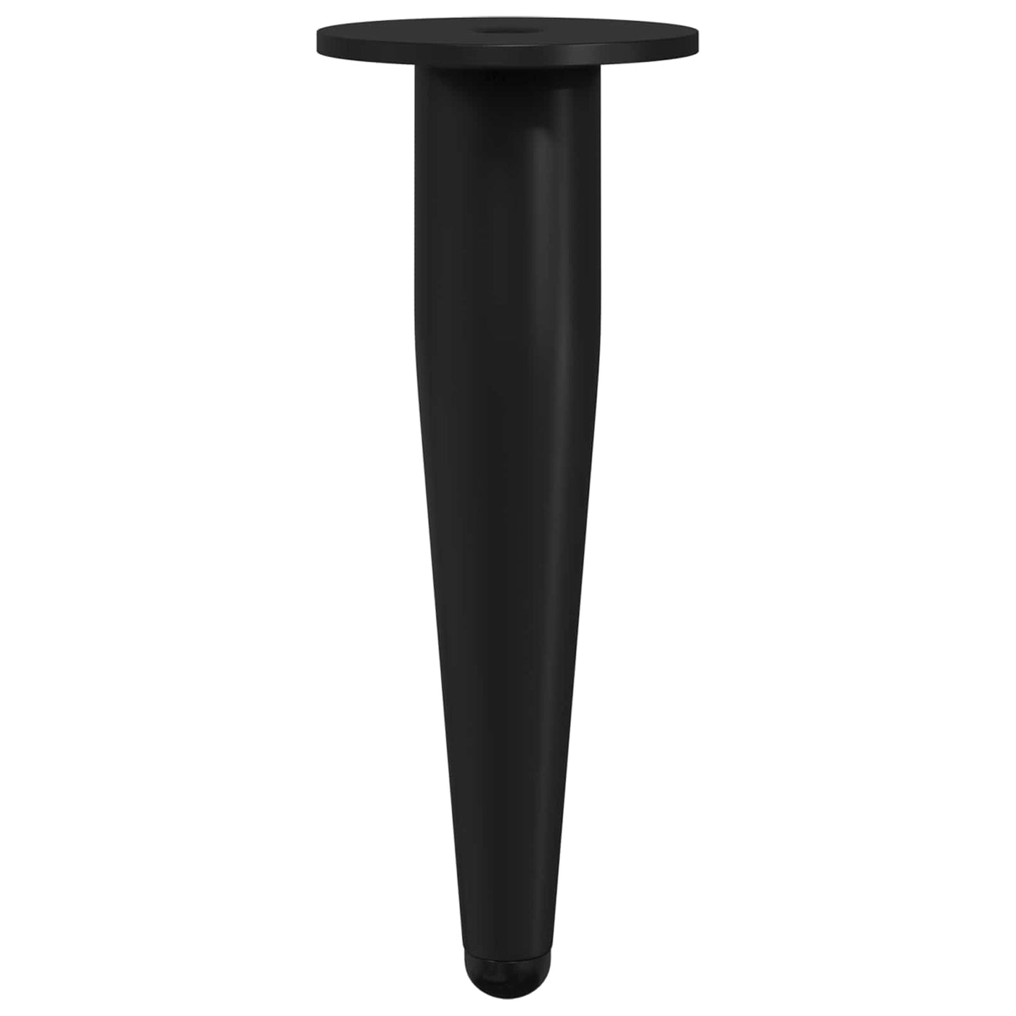 Piedini per mobili 2 pcs Nero Ã˜ 40 x 98 mm Ferro