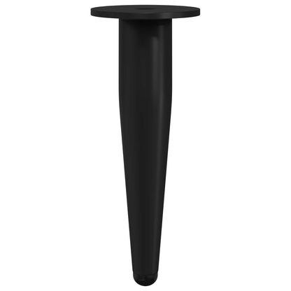 Piedini per mobili 2 pcs Nero Ã˜ 40 x 98 mm Ferro