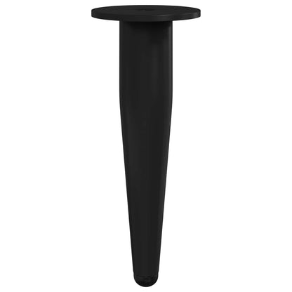 Piedini per mobili 12 pcs Nero Ã˜ 40 x 98 mm Ferro