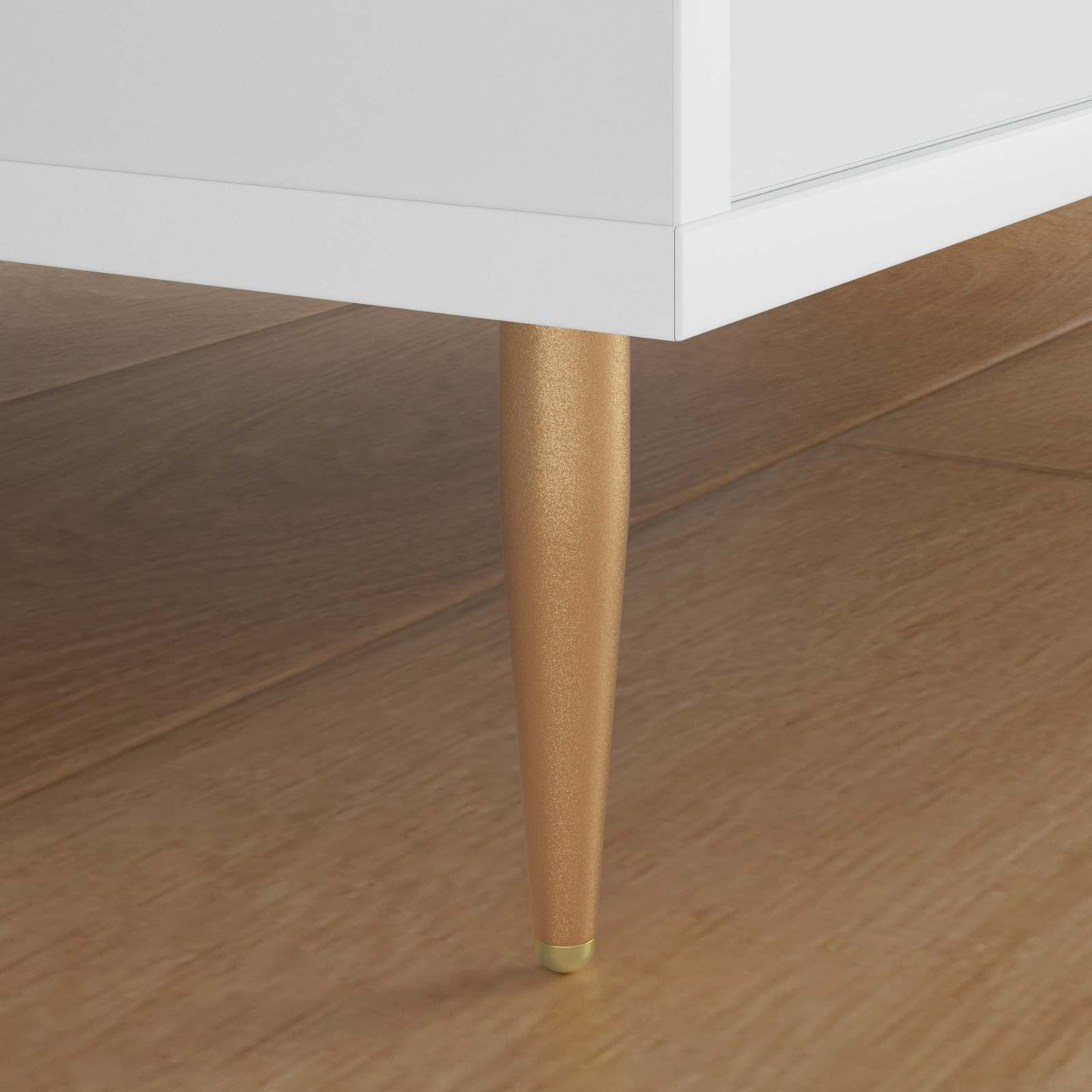 Piedi in piedi 2 pcs Oro 98 x 40 mm Ferro
