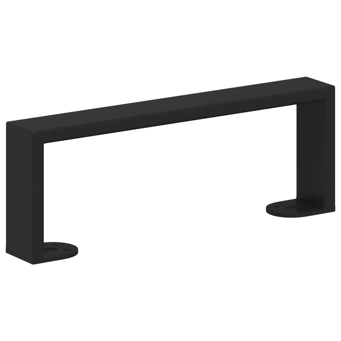 Piedini per mobili 2 pcs Nero 281 x 40,5 x 100 mm Ferro