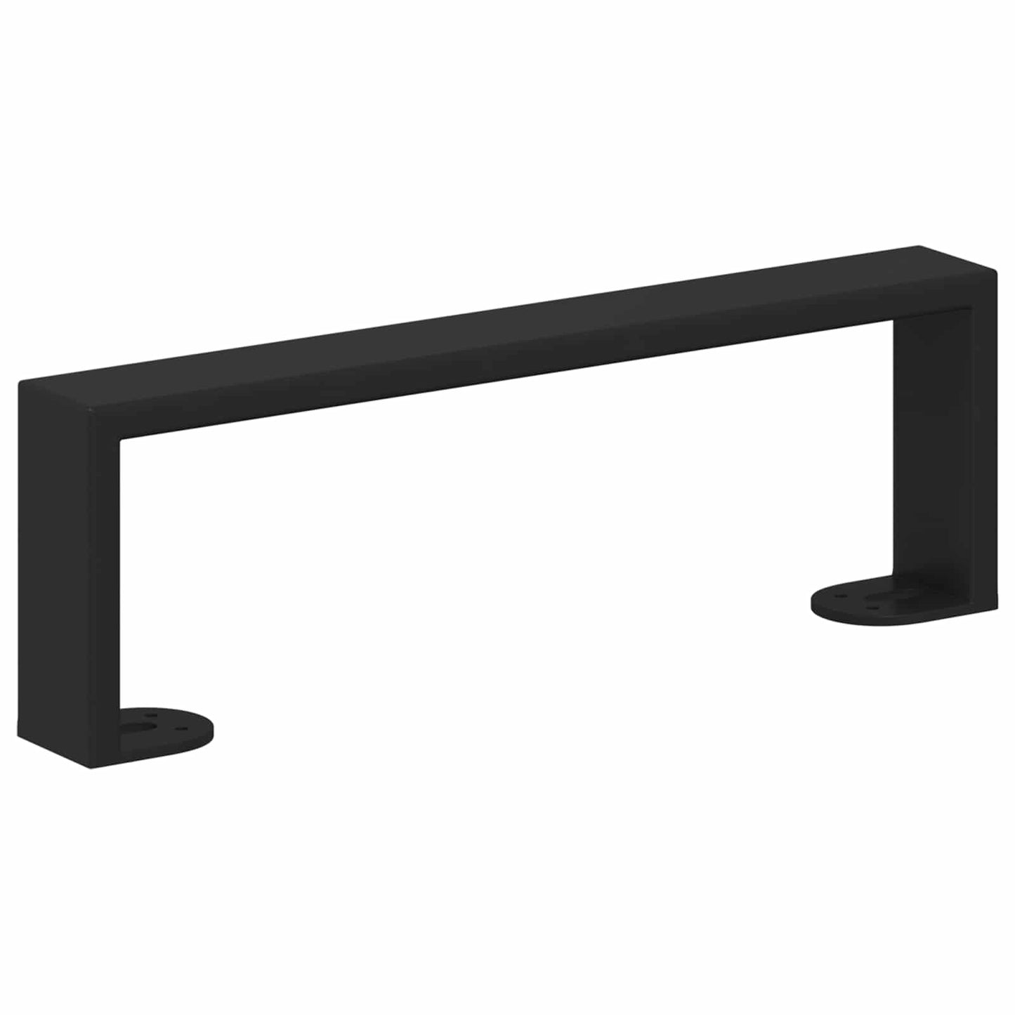 Piedini per mobili 2 pcs Nero 311 x 40,5 x 100 mm Ferro