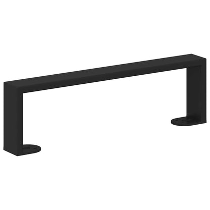 Piedini per mobili 2 pcs Nero 341 x 40,5 x 100 mm Ferro