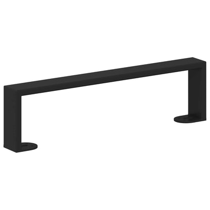 Piedini per mobili 2 pcs Nero 376 x 40,5 x 100 mm Ferro