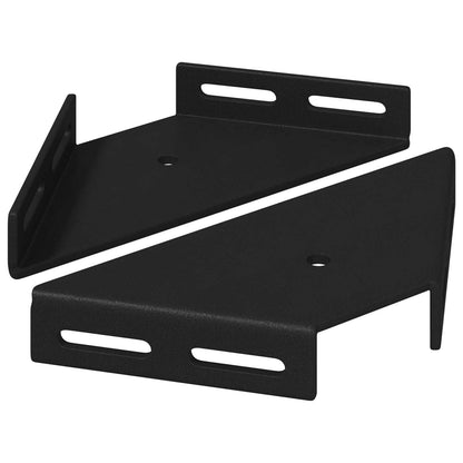 Staffa Angolare 2 pcs Nero 138,5 x 50,5 x 16 mm Ferro