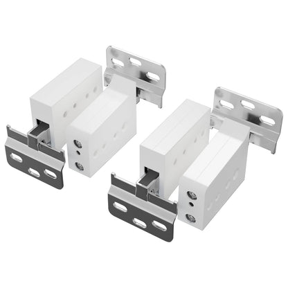 Supporto per Armadio Appeso 2 pcs Bianco 70 x 48 x 19 mm