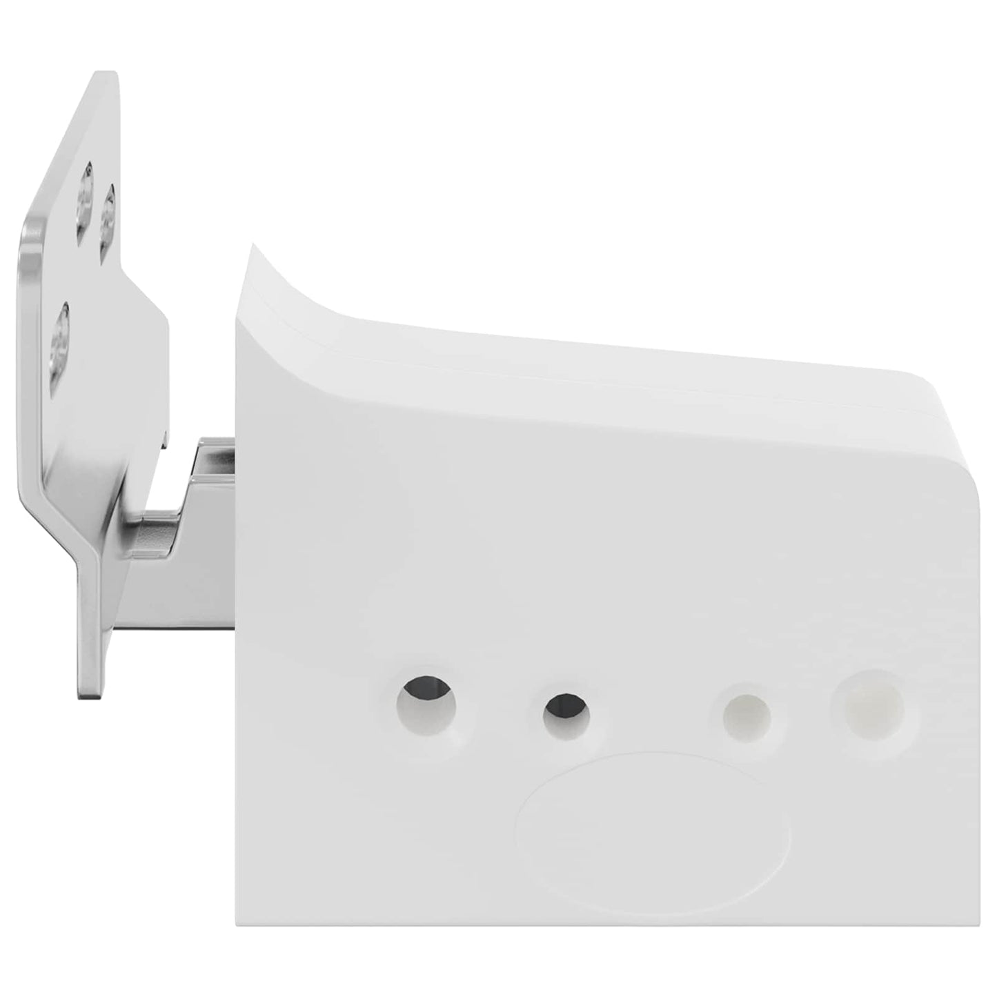 Supporto per Armadio Appeso 2 pcs Bianco 70 x 48 x 19 mm