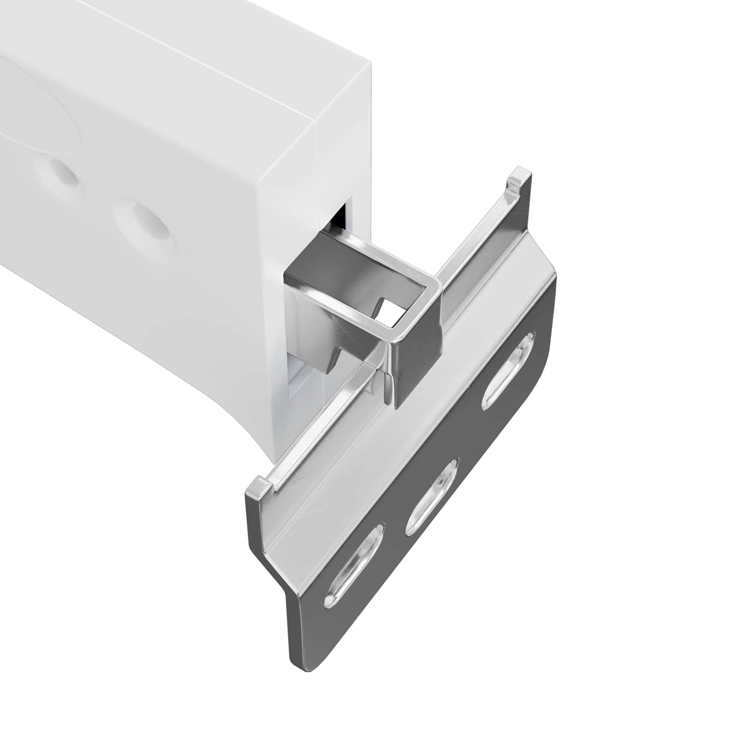 Supporto per Armadio Appeso 261 pcs Bianco 70 x 48 x 19 mm