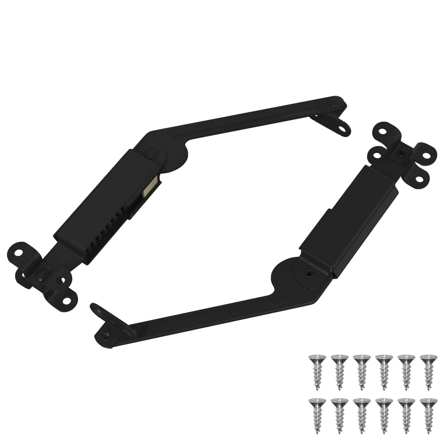 Cerniera a supporto per coperchio 2 pcs Nero 192 x 32 x 50 mm