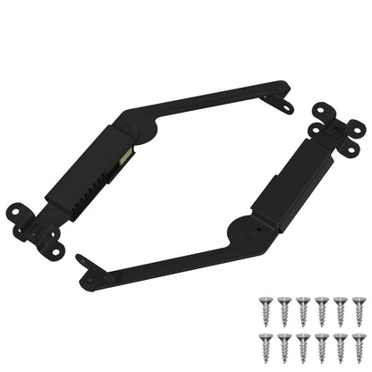 Cerniera a supporto per coperchio 2 pcs Nero 192 x 32 x 50 mm