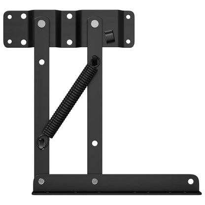 Meccanismo di Sollevamento per Letto 2 pcs Nero Ferro