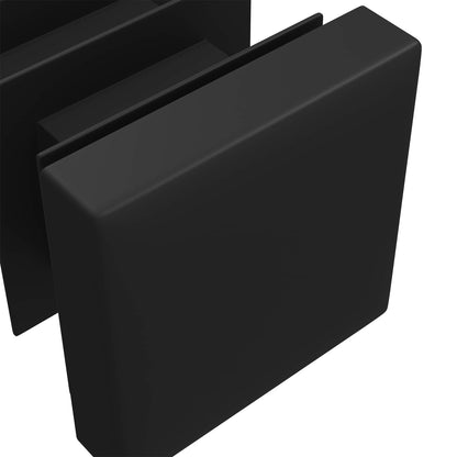 Tappi terminali 2 pcs Nero 15 x 15 x 15 mm PP